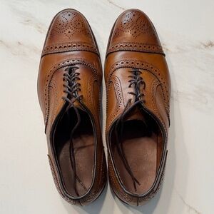 Allen Edmonds Strand Brown Leather Oxfords size 10